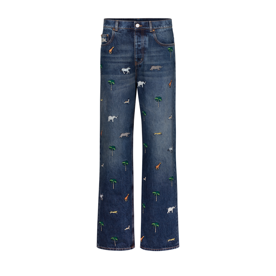 LV × ザ・ダージリン リミテッド エンブロイダリー デニム スケート